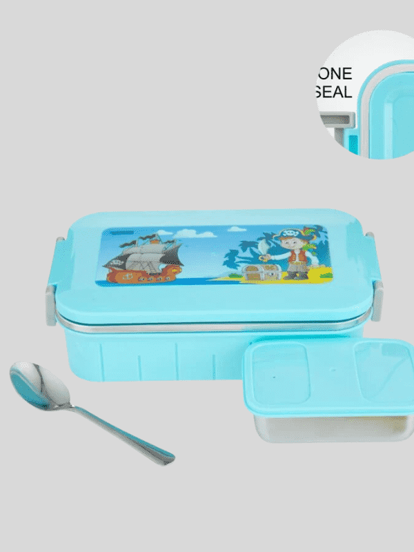 Dubblin Lunch Box Steel Jerry 850 Ml Blue For Unisex.