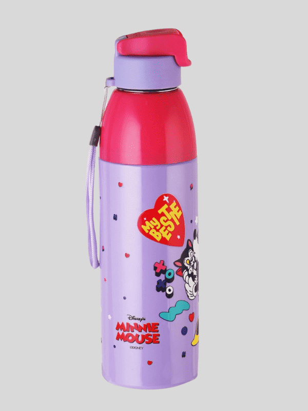 Cello Water Bottle Kidzbee Uranus Steel 600 Ml Purple For Unisex