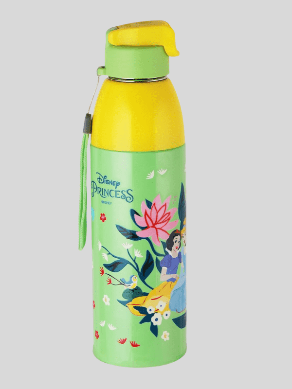 Cello Water Bottle Kidzbee Uranus Steel 600 Ml Yellow For Unisex