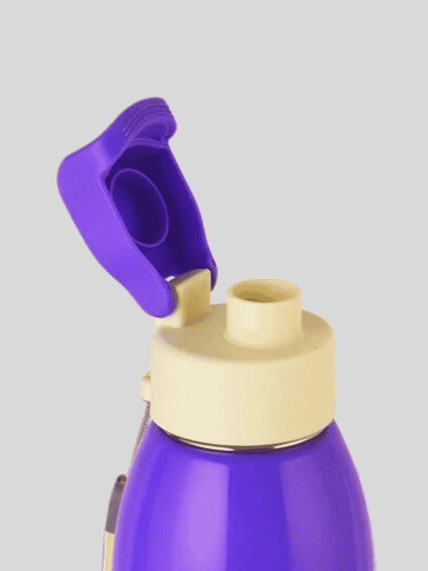 Cello Water Bottle Kidzbee Uranus Steel 600 Ml Cream For Unisex.