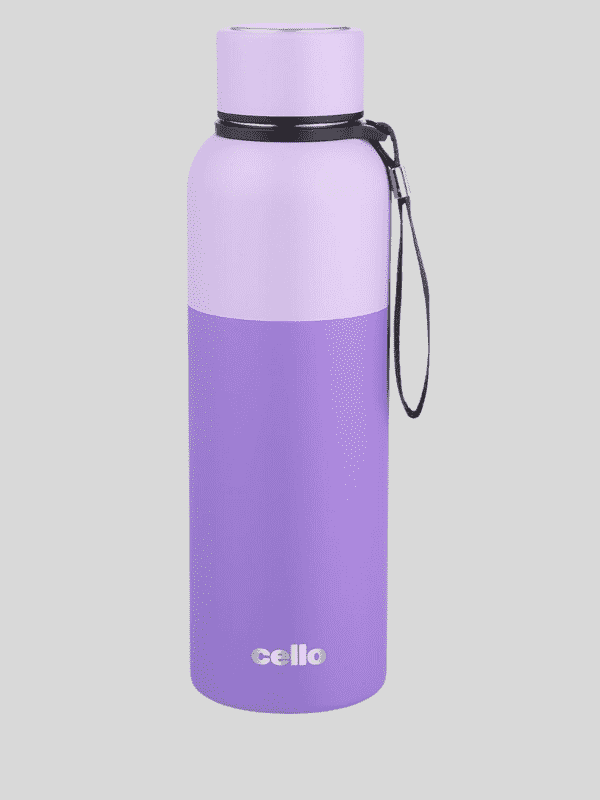Cello Water Bottle Neo Kent Steel 900 Ml Purple For Unisex.