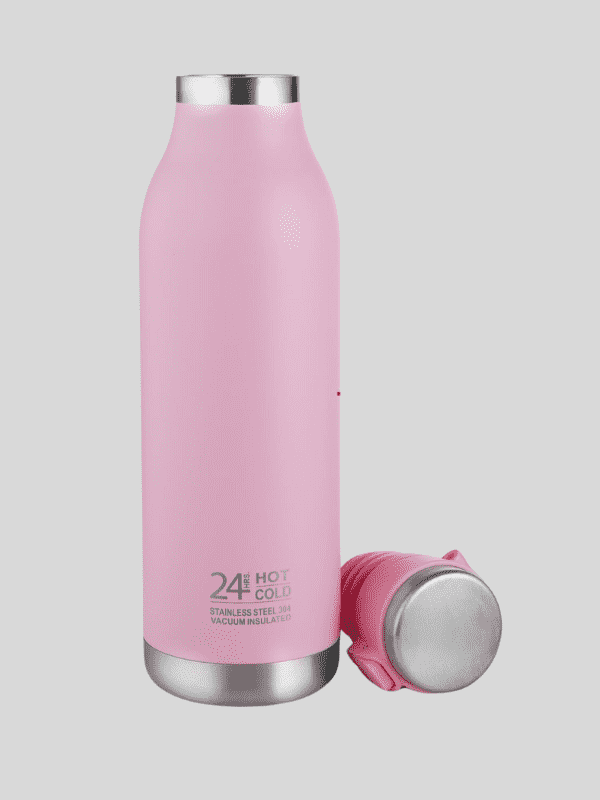 Cello Water Bottle Duro Jet Steel 900 Ml Pink For Unisex.