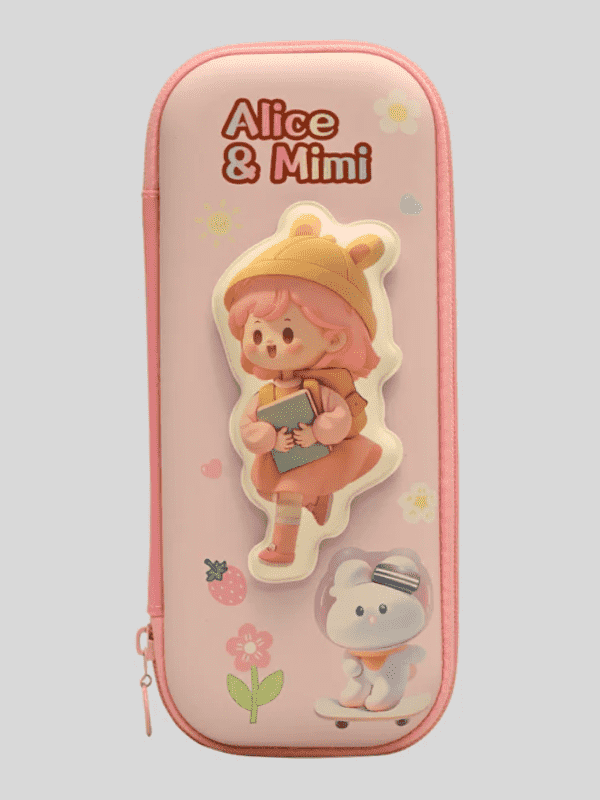 RS Pouch SINGLE ZIP Free Size - Pink.