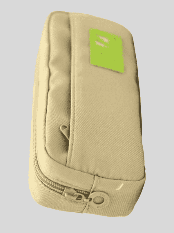 RS Pouch SINGLE ZIP Free Size - Grey.