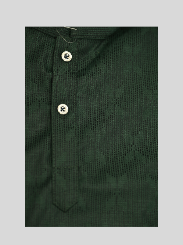 Boys Traditional Printed Chudidar Kurta Set - Green