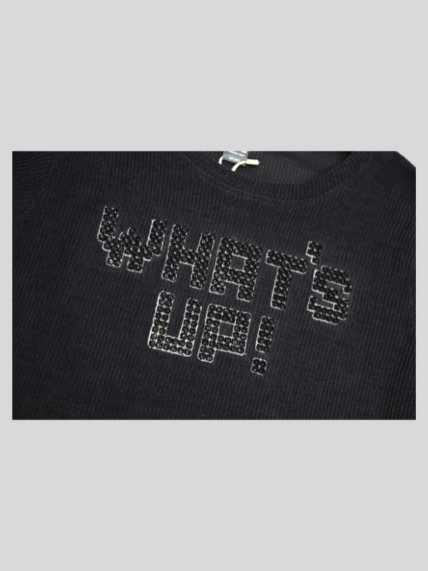 Boys Casual Full Sleeves Printed Round Neck T-Shirt - Navy Blue