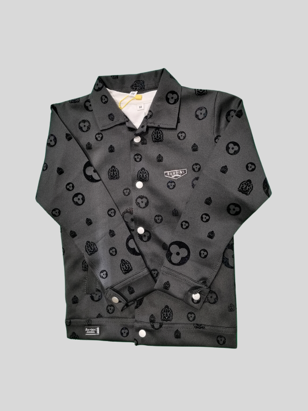 Boys Winter Full Sleeves Plain Regular Jacket - Black