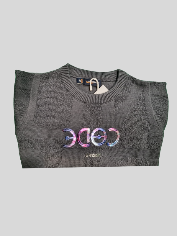 Boys Casual Full Sleeves Printed Round Neck T-Shirt - Grey