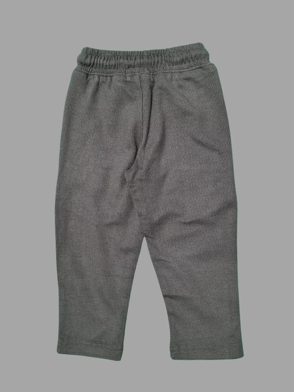 Boys Leisure  Plain Elastic Waist Track Pant W/O Rib - Green