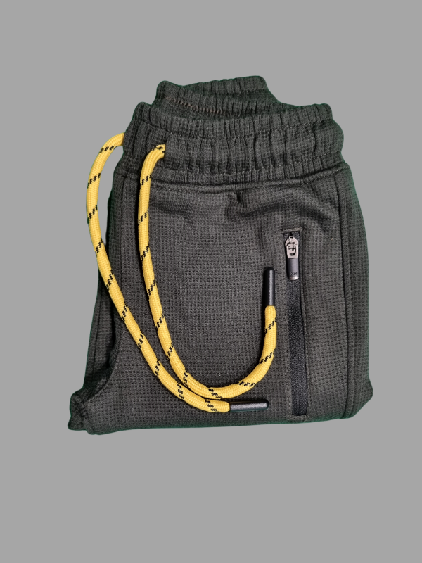 Boys Leisure  Plain Elastic Waist Track Pant W/O Rib - Green