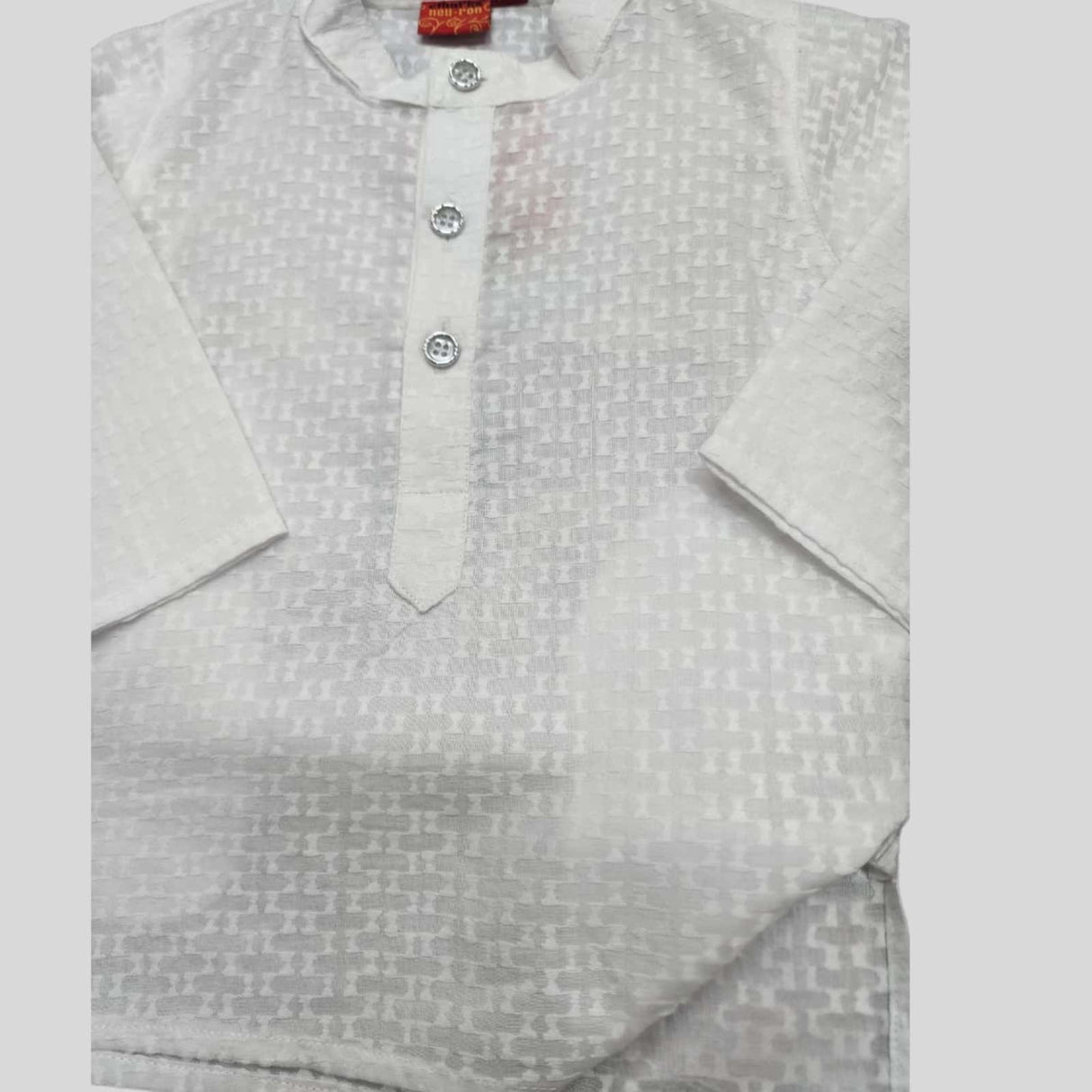 Boys Traditional Chudidar Kurta Set - White
