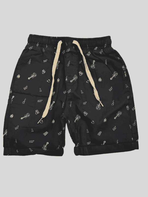 Boys Leisure Plain Cotton Shorts Full Elastic - Blue