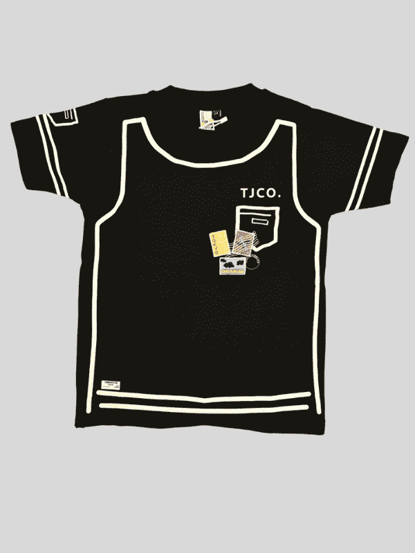 Boys Casual Half Sleeves Printed Round Neck T-Shirt - Black