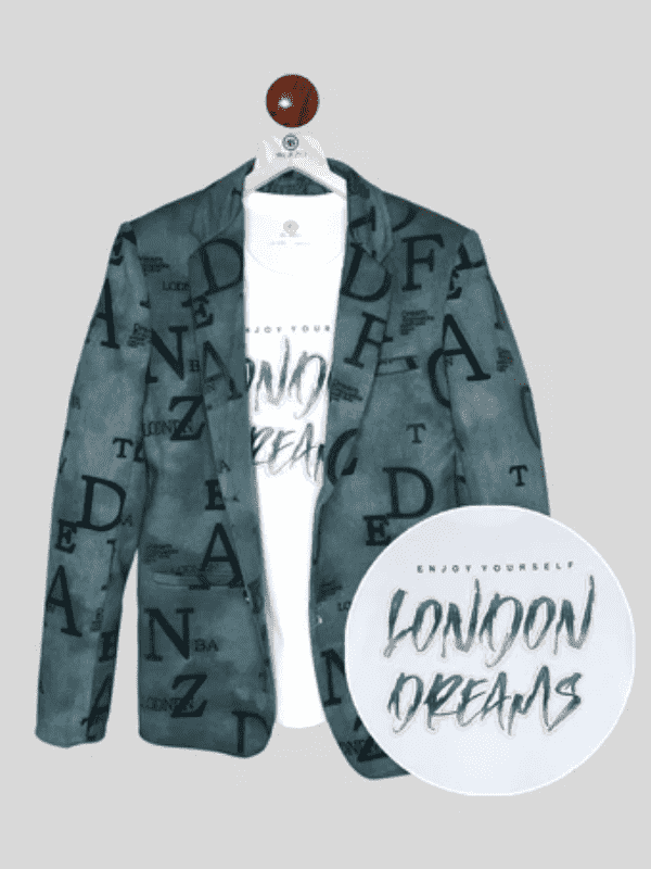 Boys Party Blazer With T-Shirt -Green
