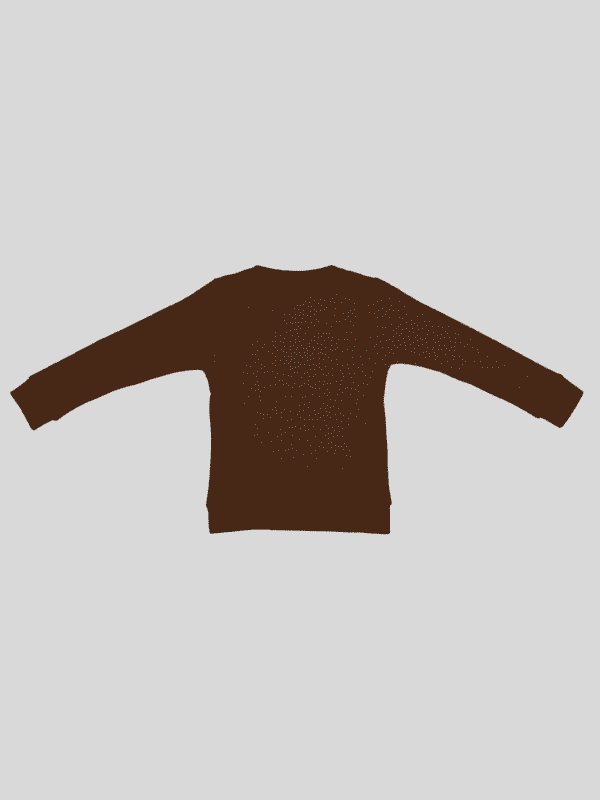 Boys Casual Full Sleeves Printed Round Neck T-Shirt - Brown