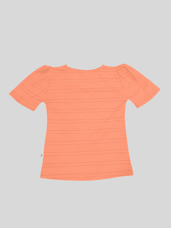 Girls Casual Printed Cotton Frocks - Orange