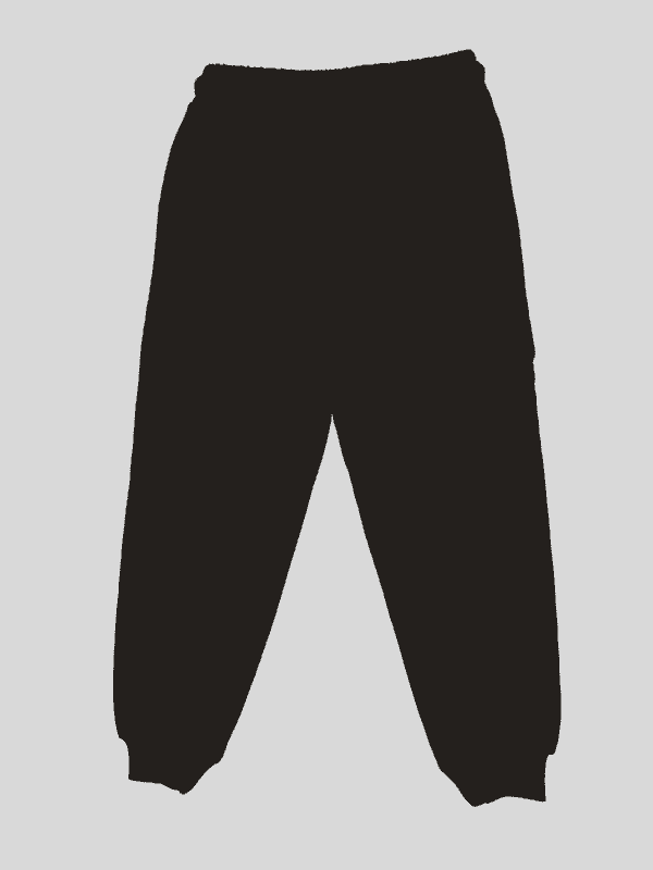 Boys Leisure Plain Elastic Waist Track Pant With Rib - Navy Blue