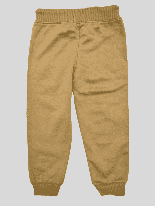 Boys Leisure Plain Elastic Waist Track Pant With Rib - Grey