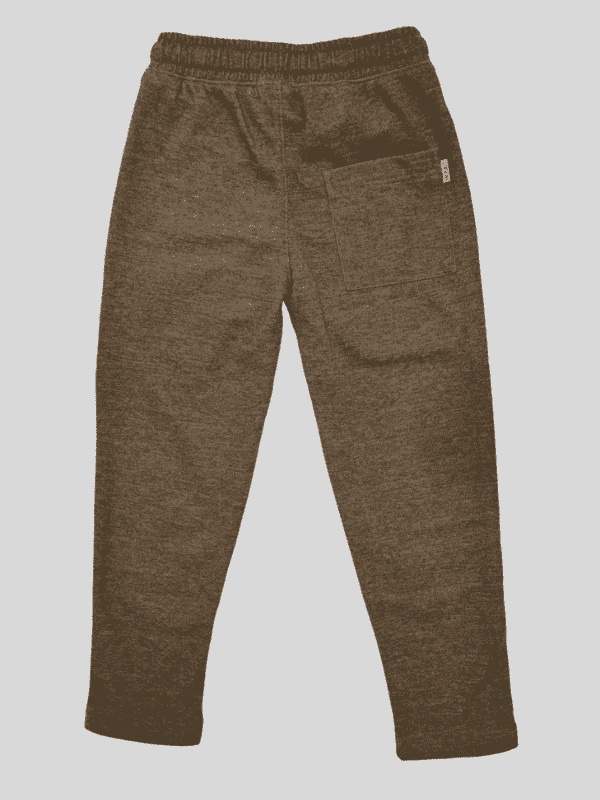Boys Leisure Plain Rib Waist Track Pant W/O Rib - D.Grey