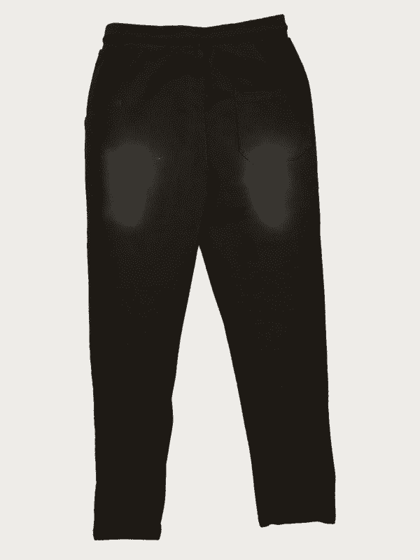 Boys Leisure G-6 Plain Elastic Waist Track Pant W/O Rib - Black