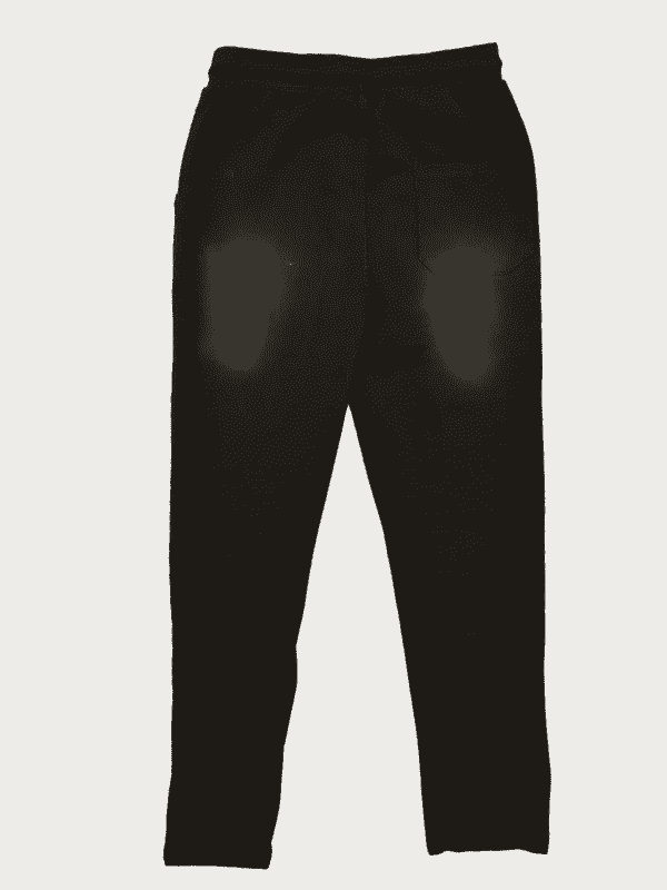 Boys Leisure Plain Elastic Waist Track Pant W/O Rib - Black