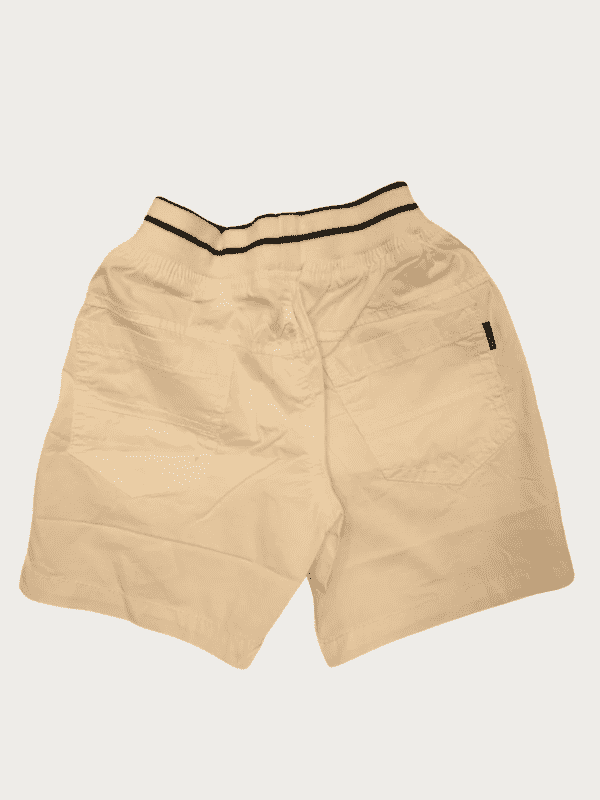 Boys Casual Plain Cotton Shorts Full Elastic - White