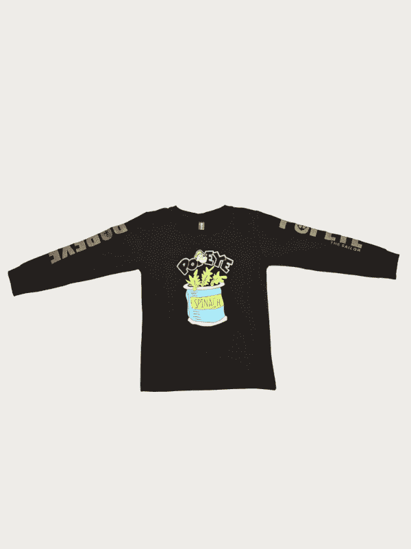 Boys Casual Coordinate Sets Printed Full Sleeves Track Pant Set - Navy Blue