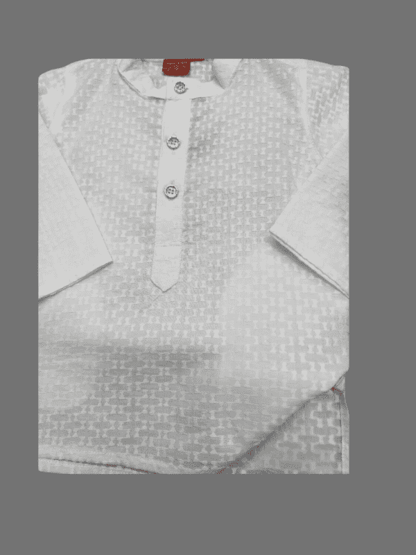 Boys Traditional Chudidar Kurta Set - White
