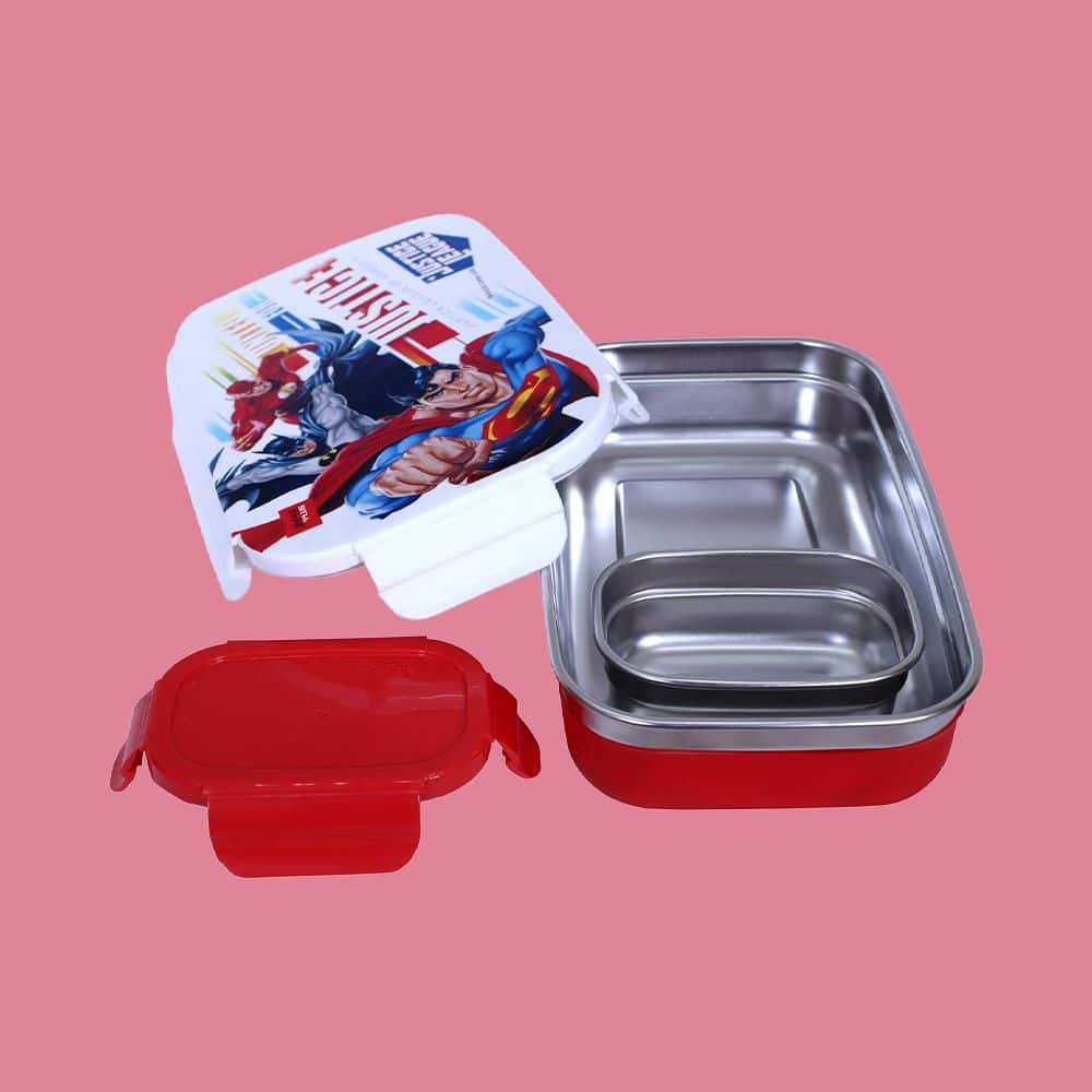 Jaypee Lunch Box Steel Nowtoons Sr 800 Ml Red For Unisex.