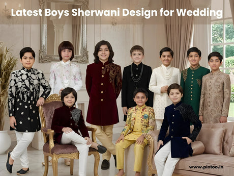 Latest Boys Sherwani Design for Wedding