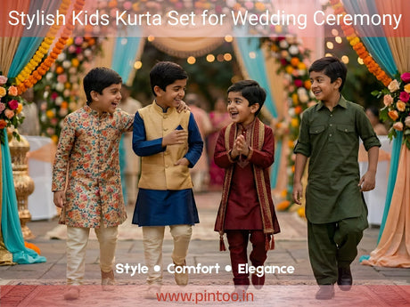 Stylish Kids Kurta Set for Wedding Ceremony
