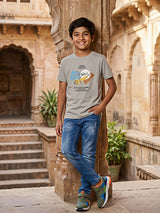 Boys Urban Graphic Print Grey T-Shirt