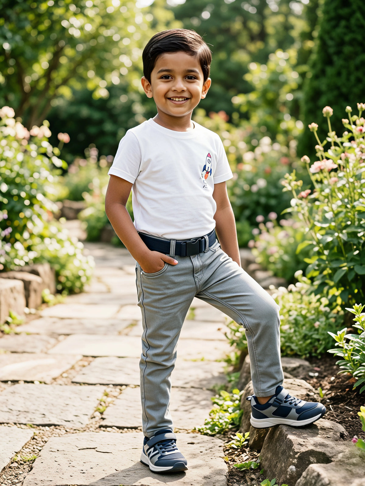 Boys Premium Slim Fit Dark Grey Denim Jeans