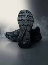Skechers Unisex Black Lace-Up School Shoes.