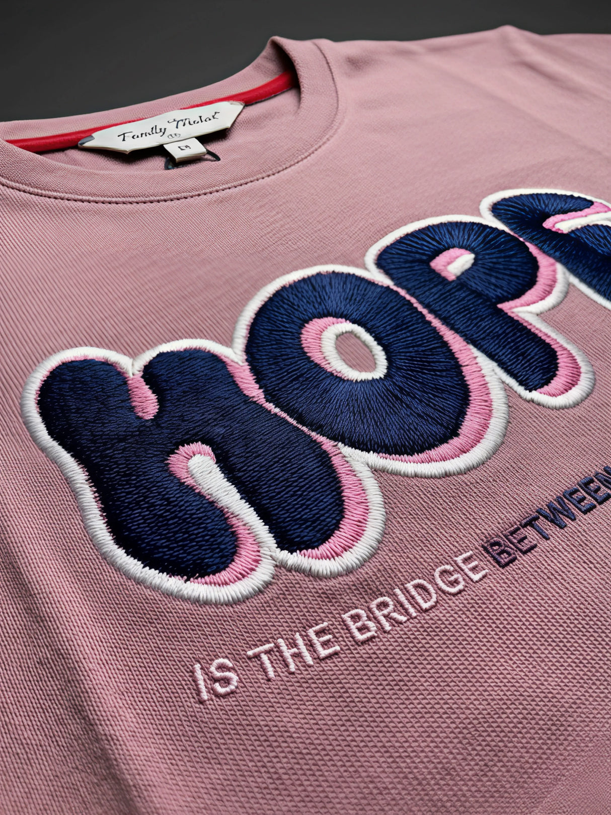 Girls Mauve Purple Hope Printed Boxy Casual Top.