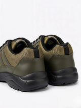 ProStride Olive Green Premium Lace-Up Sneakers.