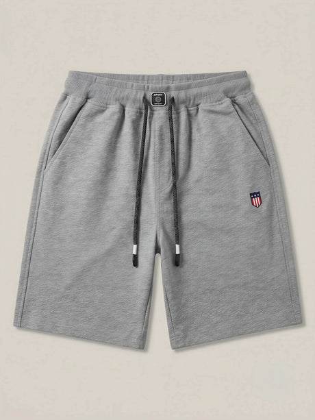 Boys' Premium Grey Cotton Knit Shorts - Casual Activewear