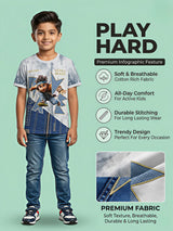 Boys White Ultra Skate Graphic Print T-Shirt