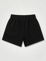 Girls Black Casual Comfort Shorts with Pockets