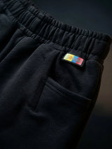 Girls Black Casual Comfort Shorts with Pockets