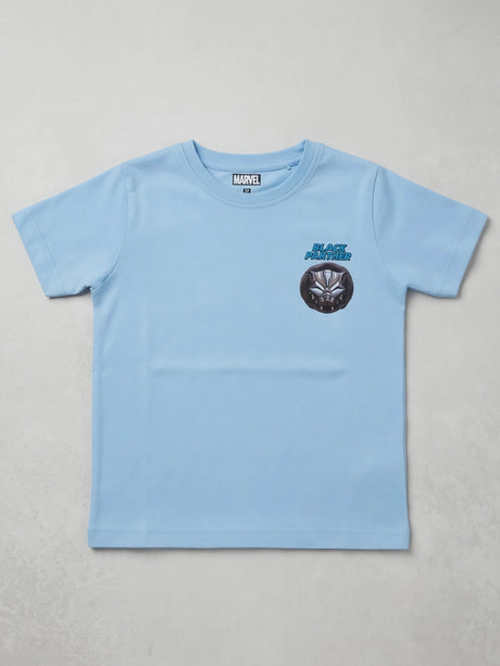 Boys Blue Black Panther Graphic T-Shirt
