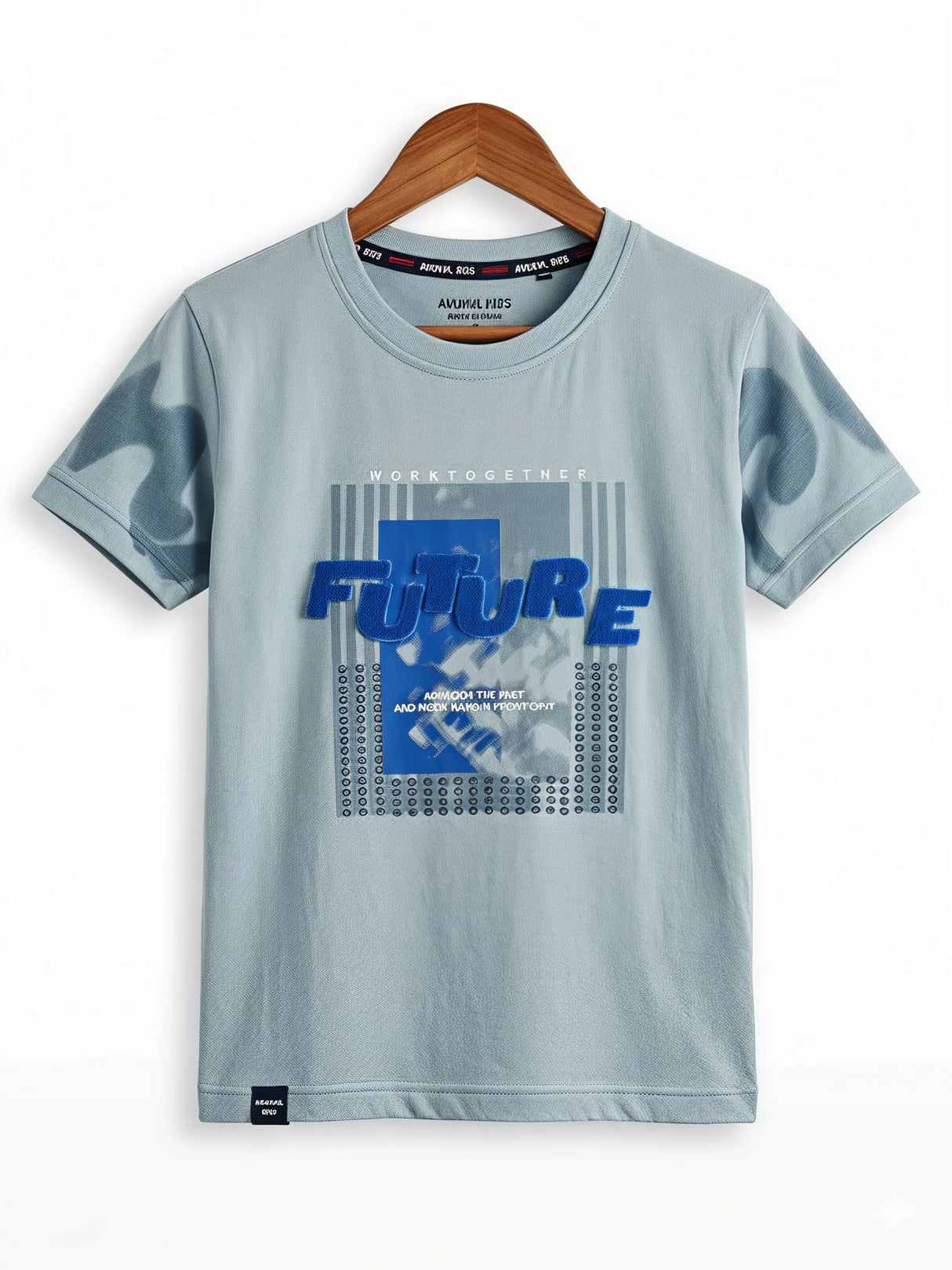Boys Blue "FUTURE" Graphic Cotton T-Shirt