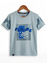 Boys Blue "FUTURE" Graphic Cotton T-Shirt