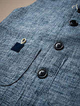 Boys Blue Waistcoat & Shorts Coordinate Set