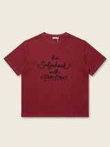 Girls Red Graphic Print Casual Tops