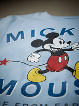 Boys Light Blue Mickey Mouse Printed T-Shirt