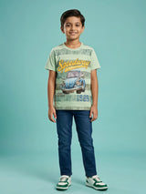 Boys Green Speedway Graphic T-Shirt