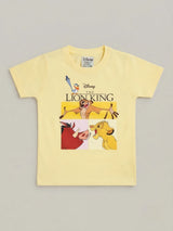 Boys Yellow Lion King Graphic T-Shirt