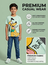 Boys Mint Green Pluto Graphic T-Shirt