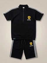 Boys Black Ferrari Sporty Coordinate Set - 2 Piece Activewear